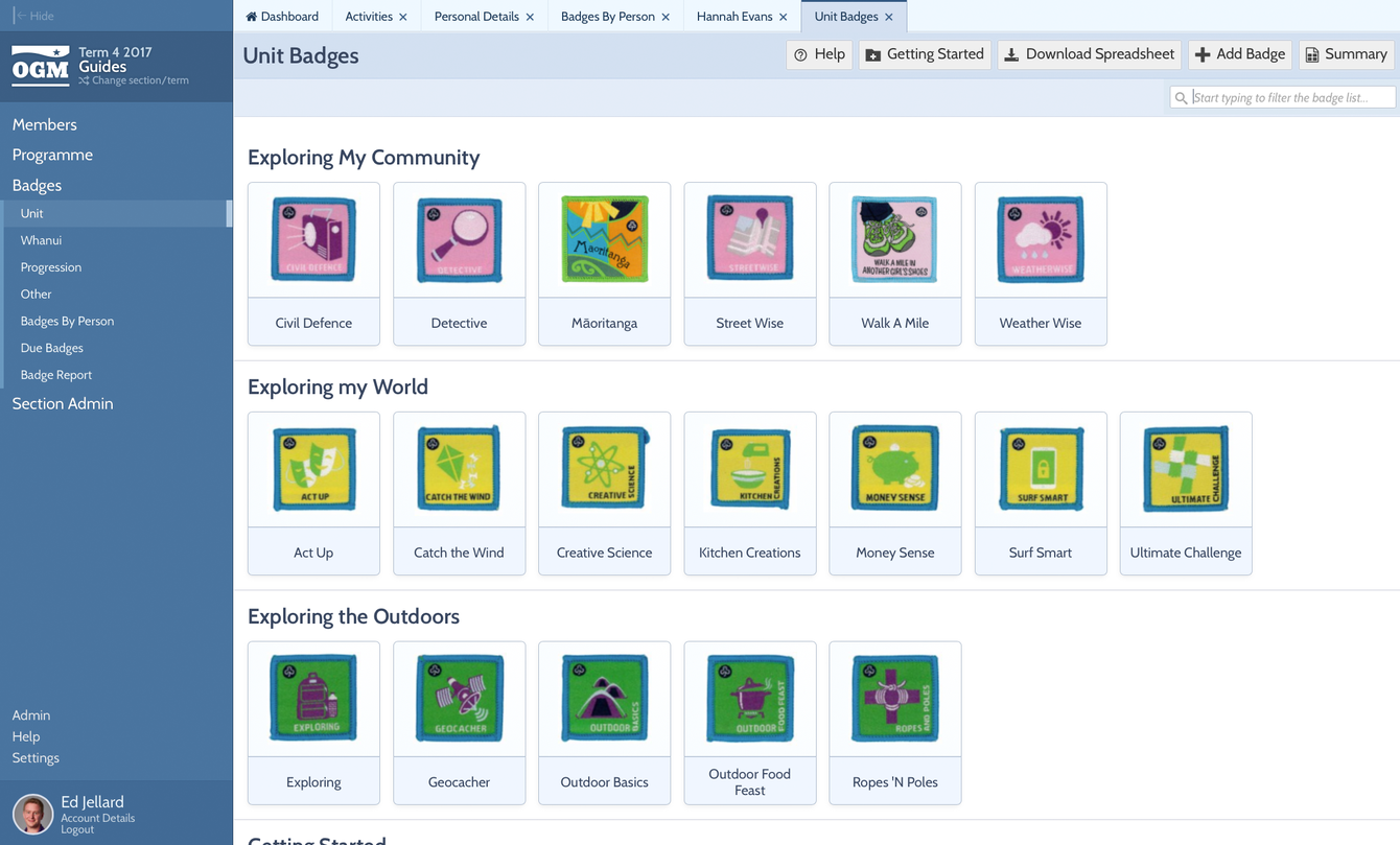 Online Guide Manager (OGM): Home